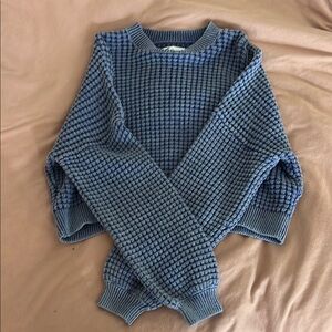Hollister-Cozy Blue Knit Sweater